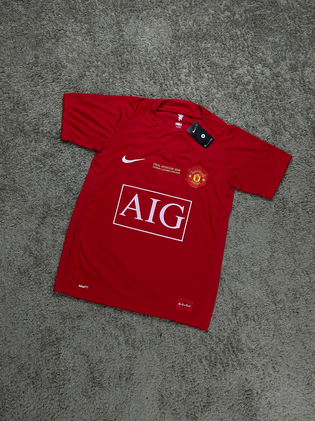 Camiseta Manchester United Retrô Cristino Ronaldo Final Moscow 2008